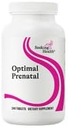 Seeking Health Optimal Prenatal, Women’s Vitamin with B12, Methylfolate, Choline, Methylation Support, Nutrients to Support Fertility, Pregnancy & Breastfeeding, 240 Vegetarian Capsules