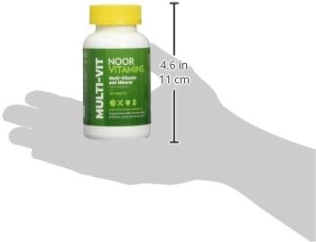 Noor Vitamins Halal Vitamins, Daily Multivitamin, 30 Vitamins B12, C, (2 Month