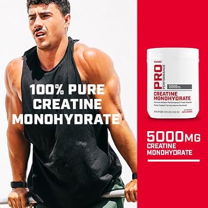 GNC Pro Performance Creatine Monohydrate Powder | Improves Athletic Performance and Fuels Muscles | Science-Backed | Banned Substance Free | 100 Servings