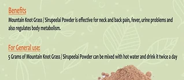 Aerva Lanata Powder, Mountain Knot Grass, Ciru Pulai, Cherula Powder, Herbal Supplement, Natural Detox, Ayurvedic Medicine, Pure and Organic (300 GM, Mountain Knot Grass Powder)