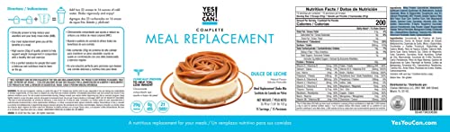 Yes You Can! Complete Meal Replacement - 15 Servings, 20g of Protein, 0g Added Sugars, 21 Vitamins and Minerals - All-in-One Nutritious Meal Replacement Shake (Dulce De Leche)
