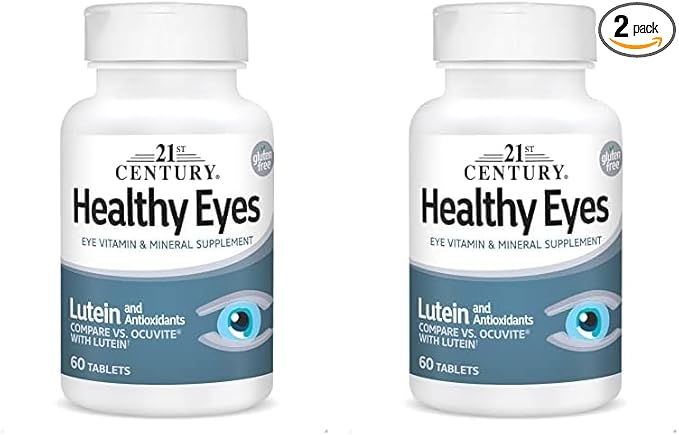 21st Century Healthy Eyes with Lutein 60 Count, (27452) (Pack 2)
