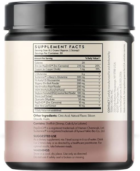 TERRA ORIGIN Healthy Gut Berry Flavor |3-Pack, 90 90 Servings 30-Serving tubs)