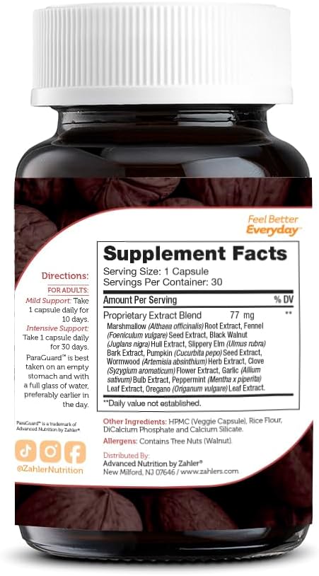 Zahler - ParaGuard Capsules - Gut 30 Count