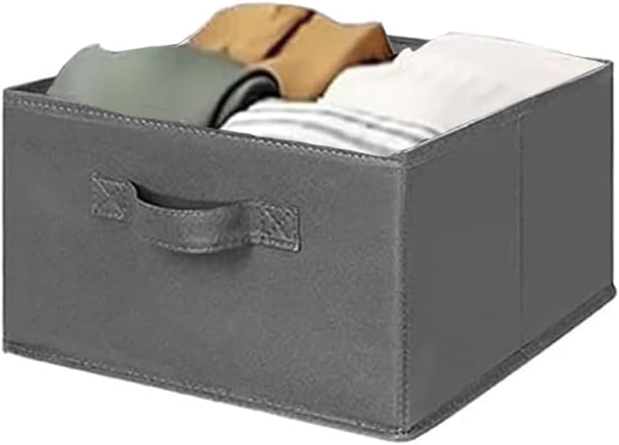 MAX Houser Hanging Shelf Closet Storage Organizer Removable Drawers ,Hanging Storage Organizer Hanging Sweater 2 Sock Underwear Drawers for Closet, Bedroom, Dark Grey