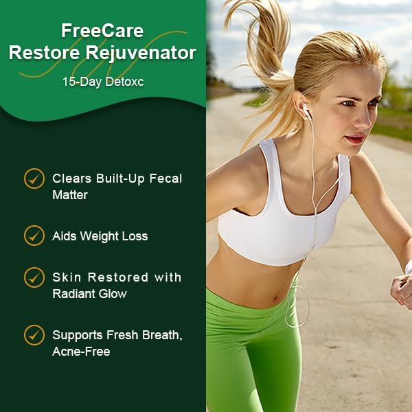 FreeCare 15 Day Gut Cleanse, Colon Broom Cleanser & Detox for Weight Loss, Best Weight Loss Pills for Women & Men, Laxatives for Weight Loss Fast, Super Colon Cleanse Products, 40 Capsules, 2 Daily
