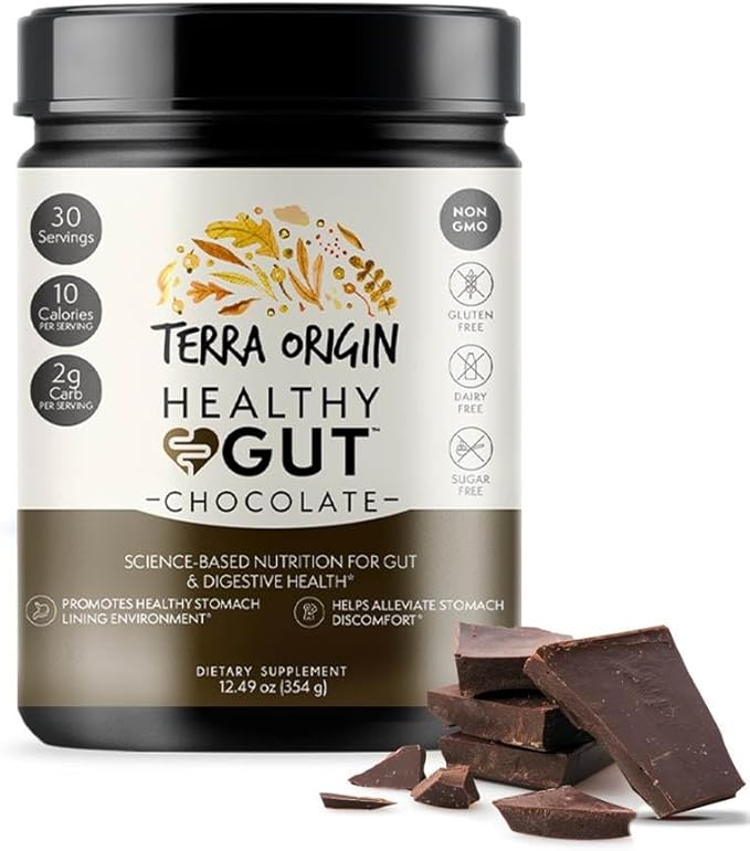 TERRA ORIGIN Healthy Gut Chocolate 30-Servings with