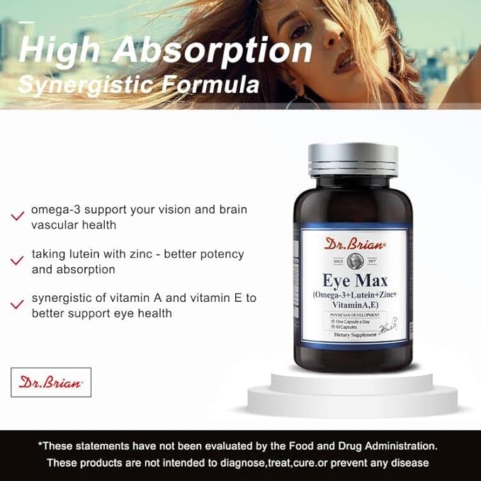 Dr.Brian Eye Vitamins 5 in 1 20mg, Omega 3 Fish 730mg, Vitamin 60Caps