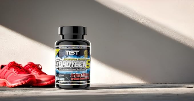 MST Millennium Sport Technologies, Cordygen5, US Grown Cordyceps ATP Supplement, Terminalia Arjuna Extract, Preworkout and Pre Endurance, Immune Support, BSCG Certified Drug Free, 90 VCaps