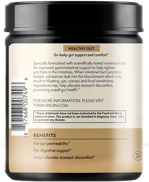 TERRA ORIGIN Healthy Gut Peach Banana 30-Servings with