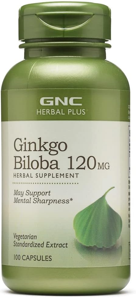 GNC Herbal Plus Ginkgo Biloba 120mg 100 Count