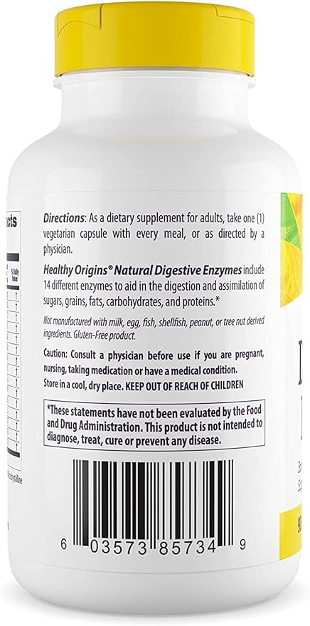 Healthy Origins Digestive Enzymes (NEC) Broad Spectrum 90 Veggie