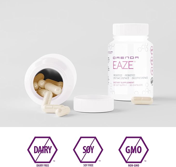 Orenda Eaze®: Gut Wellness Capsules 6-in-1 Digestive 30 Capsules
