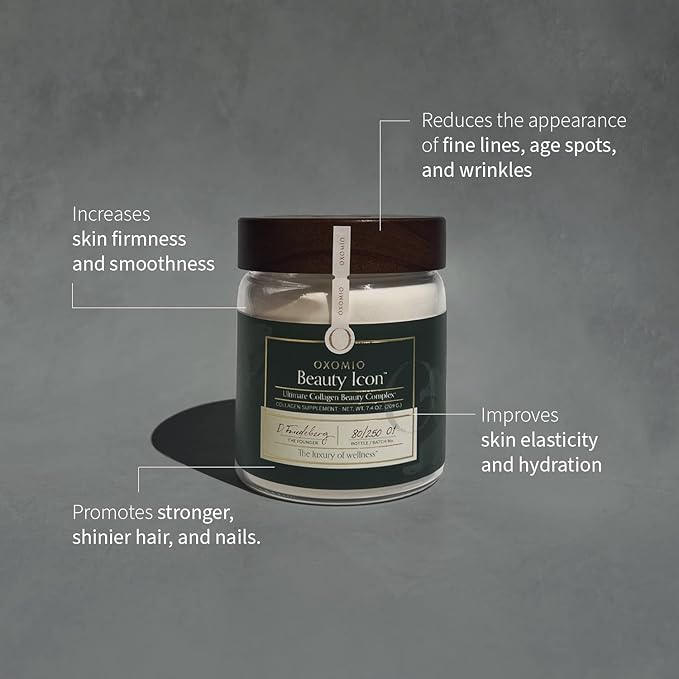 Beauty Icon, Marine Collagen Peptides Powder, 10.8 Grams 7.4 Oz,