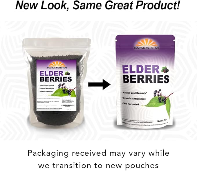 Dried Elderberries - 1 lb -