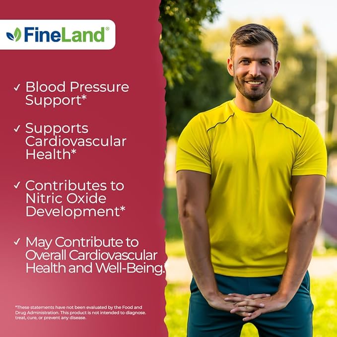 FineLand Beet Root 20x Full Spectrum Eq. to 10,000 mg Per Capsule, Extra Strength, Athletic Cardiovascular Support, Nitric Oxide, Blood Pressure Support, 120 Veggie Pills, 100% Vegan