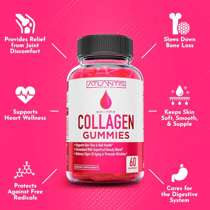 Collagen Gummies For Women 1 & 3, Vitamins 60 Collagen