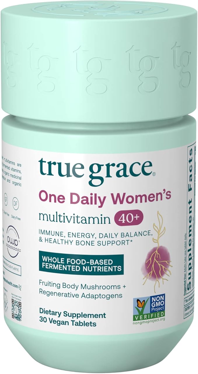 True Grace One Daily Women’s Multivitamin 40+ Fermented 30 Vegan