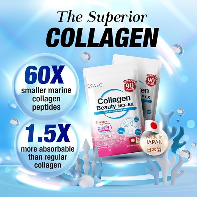 AFC Japan Collagen Beauty MCP-EX 1.5X Better 90 Days