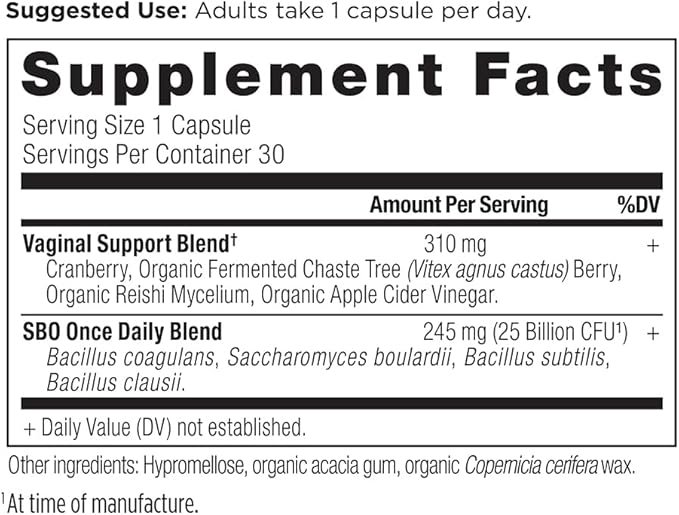 Ancient Nutrition Probiotic for Women, Once 30ct, Healthy 25 Billion