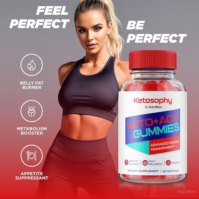 Ketosophy ACV Keto Gummies Advanced Weight Loss, Ketosophy ACV Keto, Apple Cider Vinegar Multi Supplement, Keto + ACV Ketosophy Vitamin Folic Acid KetosophyACV (60 Gummies)