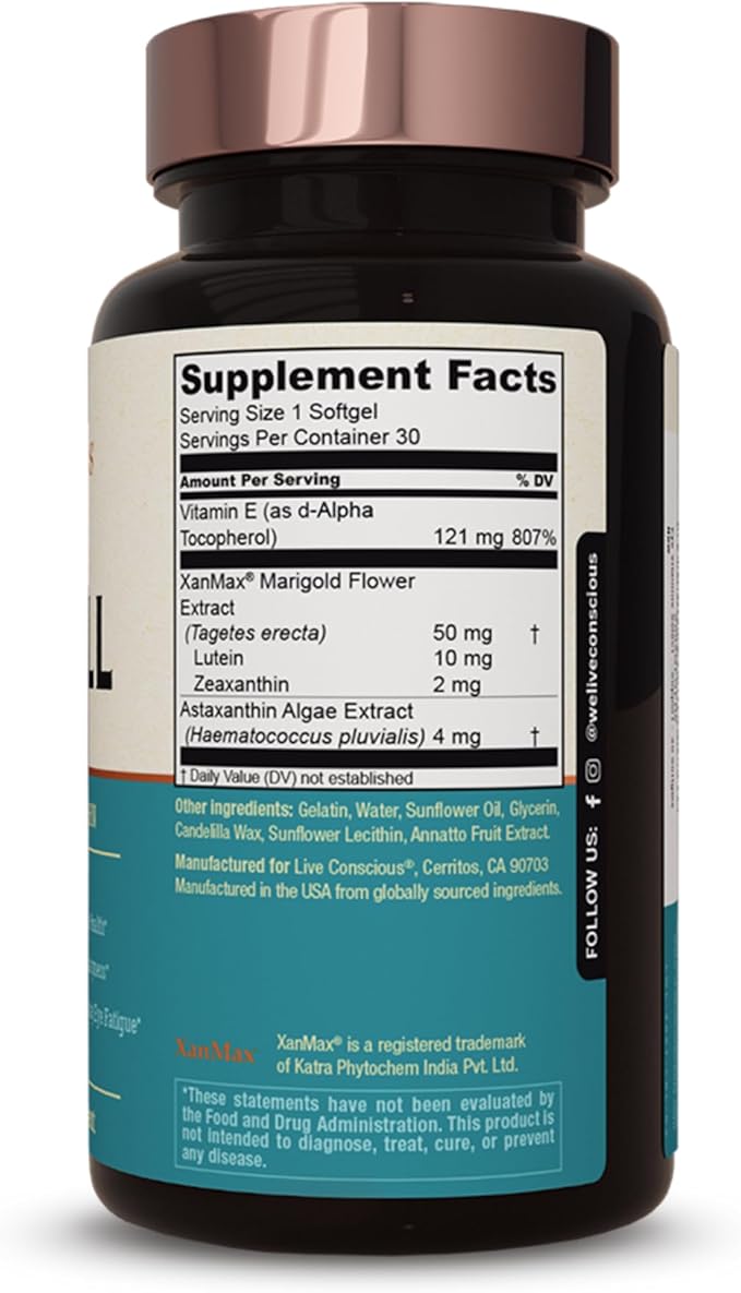 Live Conscious Eye Vitamins Select AREDS 2 Ingredients (2 Pack)