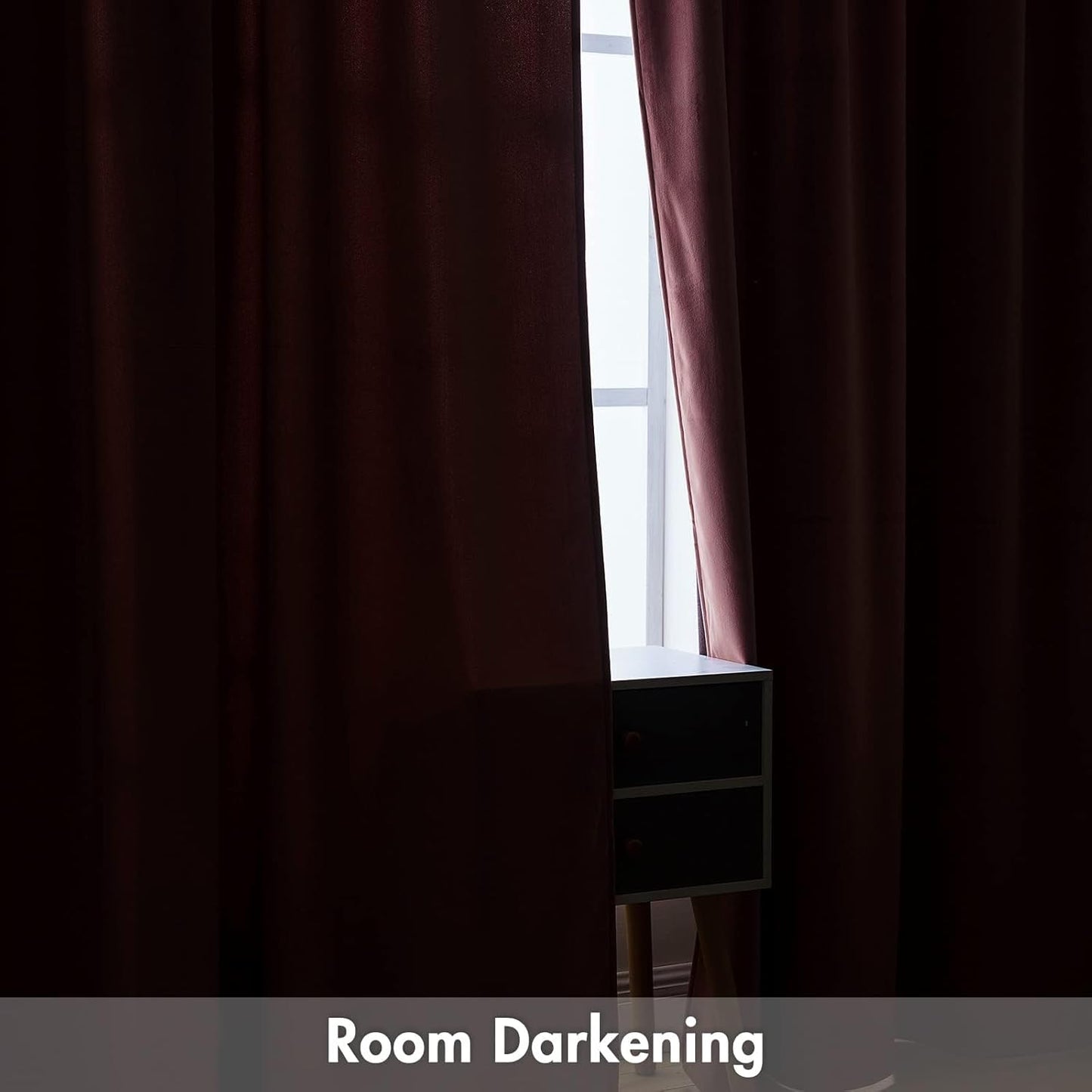 MIULEE Dusty Rose Pink Velvet Curtains Thermal Insulated Blackout Curtain Drapes for Bedroom Living Room Darkening 102 Inches Long Curtains Panels Rod Pocket Set of 2