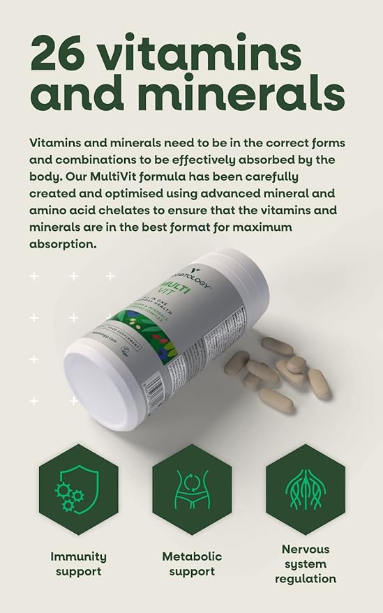 MultiVit Vegan Multivitamins W/26 Vitamin &