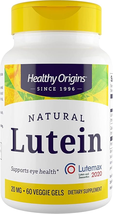 Healthy Origins Lutein (Lutemax 2020), 20 mg 60 Veggie
