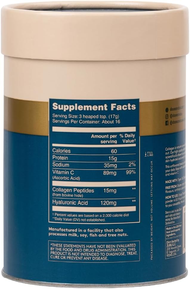 DOSE & CO. Beauty Collagen 9oz Powder