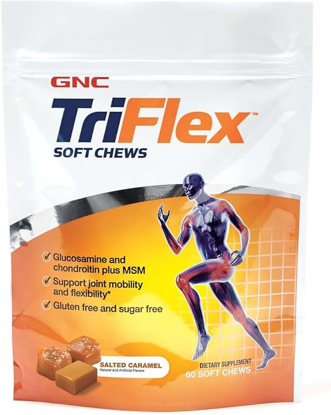 GNC TriFlex Soft Chews, Salted Caramel, 60 Soft
