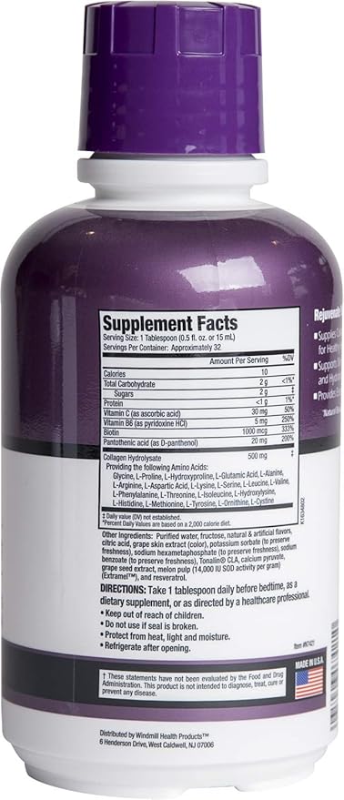 Liquid Collagen Beauty Formula with Amino 16 oz ,32 servings