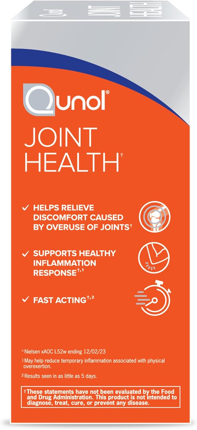 Qunol 5-in-1 Joint Support Supplement, Fast 45 Count
