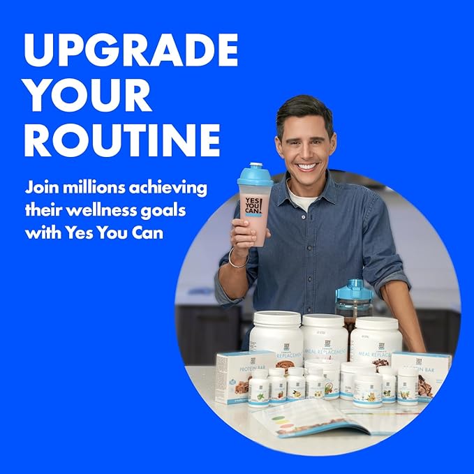 Yes You Can! Complete Meal Replacement Shake - 15 Servings (Vanilla) - Meal Replacement Protein Powder with Vitamins and Minerals, All-in-One Nutritious Meal Replacement Shakes (2 Pack)