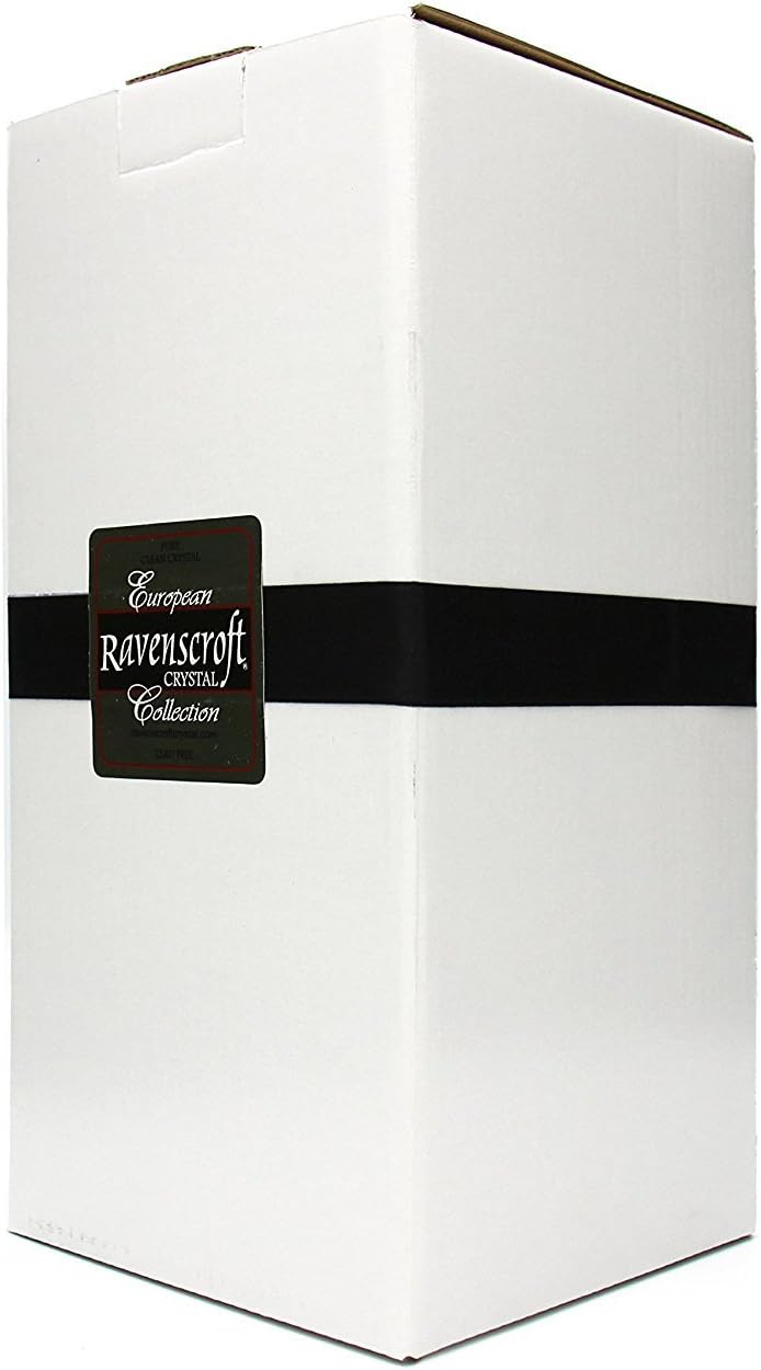 European-Made Decanter Gift Set | 1 Handmade European Lead-free Crystal Decanter with Stopper (30 Fl Oz) & 4 Crystal Whisky Glasses (11 FL Oz)