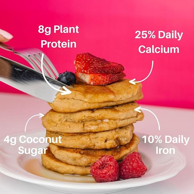 Bake Me Healthy Oatmeal Pancake Mix 9 Allergens 12oz Dairy 12 Plant