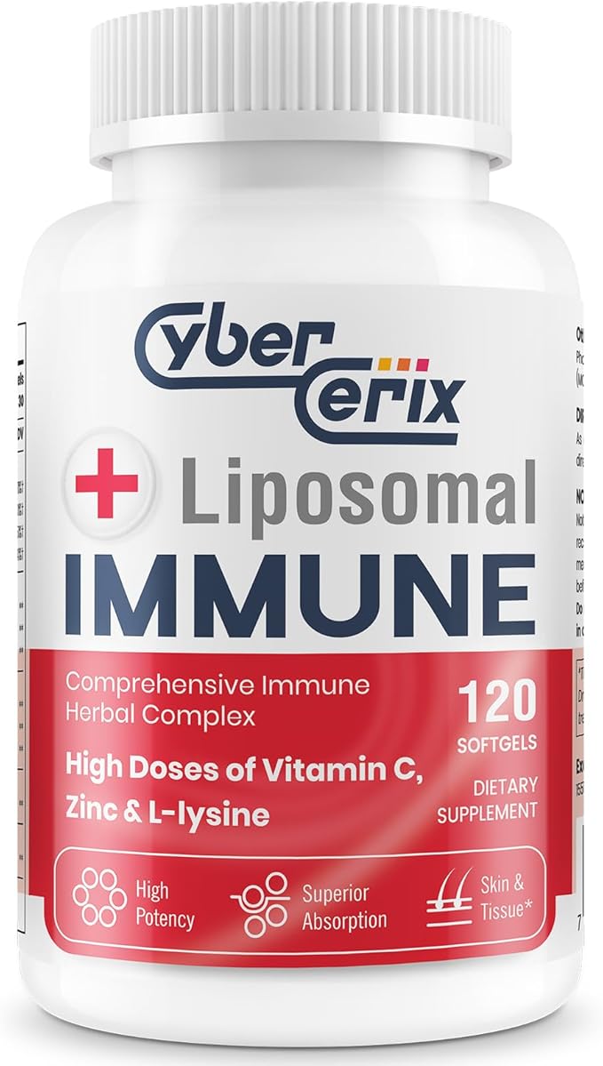 Advanced Liposomal Immune Supplement, Complex 1,500mg, Vitamins, 120 Capsules