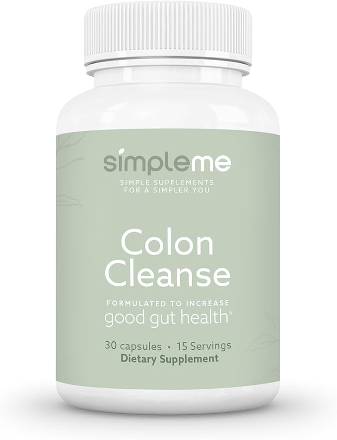 Colon Cleanse Detox, Natural Constipation Relief for Adults, Fast Bloating Relief Colon Cleanser for Women & Men, 30-Day Gut Support Weight Management, 1 Day Detox Cleanse, 30 Capsules