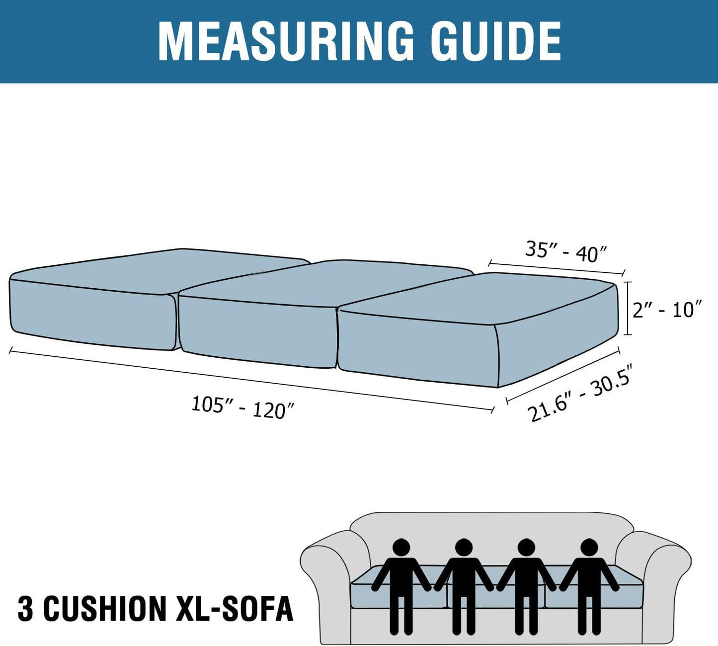 H.VERSAILTEX Velvet Stretch Couch Cushion Cover Plush Cushion Slipcover for Chair Loveseat Sofa Cushion Furniture Protector Seat Cushion Sofa Cover (3 Piece XL Sofa Cushion Covers, Brown)