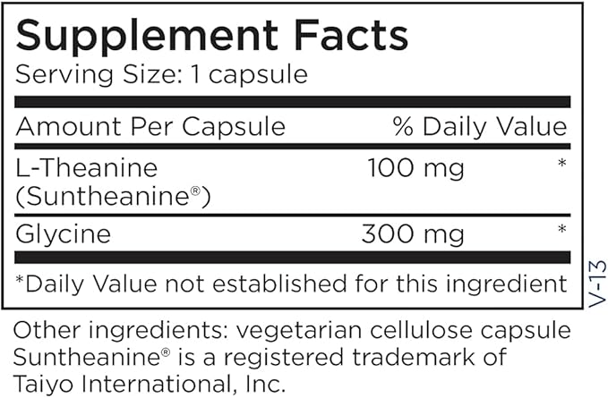 Metabolic Maintenance L Theanine - 100mg L-Theanine Supplement to Support Healthy Focus & Relaxation - L-Theanine Suntheanine Amino Acid for Supporting Stress Response (60 Capsules)