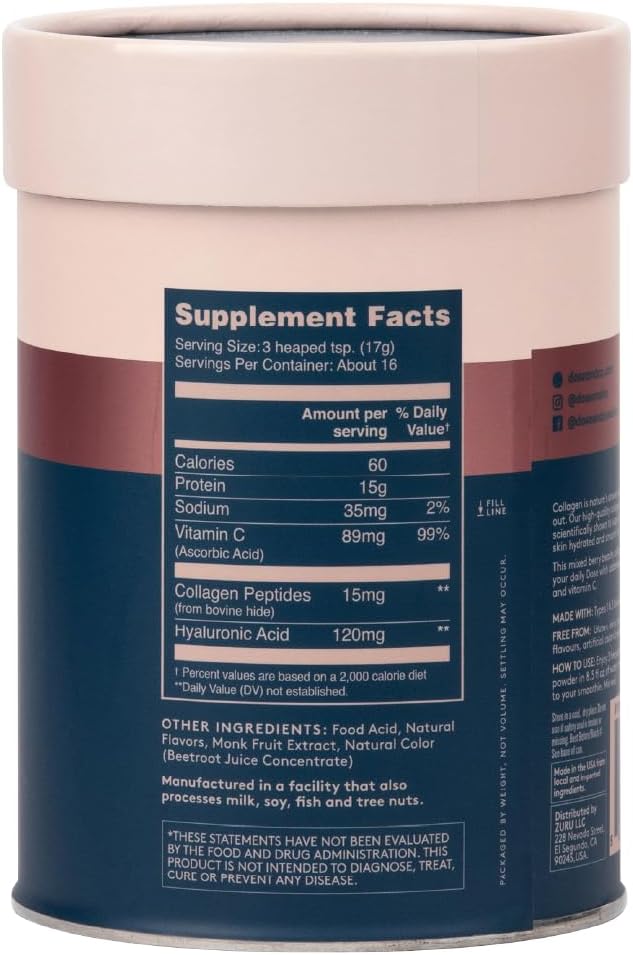 DOSE & CO. Beauty Collagen 9oz Powder