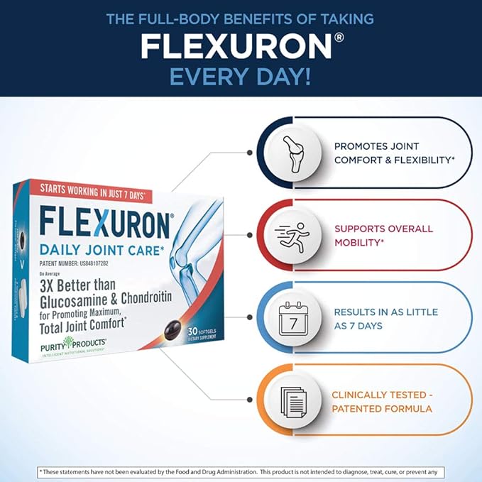 Purity Products Flexuron Joint Formula 3X 7 Days 30 Count (3)