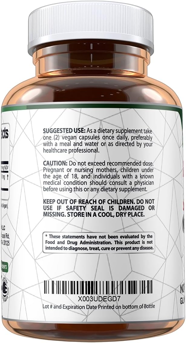 Vegan Labs Apple Cider Vinegar Capsules with The Mother- 180 Vegan Capsules, 1600MG Per Serving- 100% Natural ACV Pills- Supports Healthy Digestion, Keto, Weight Management, Detox, and Immune System