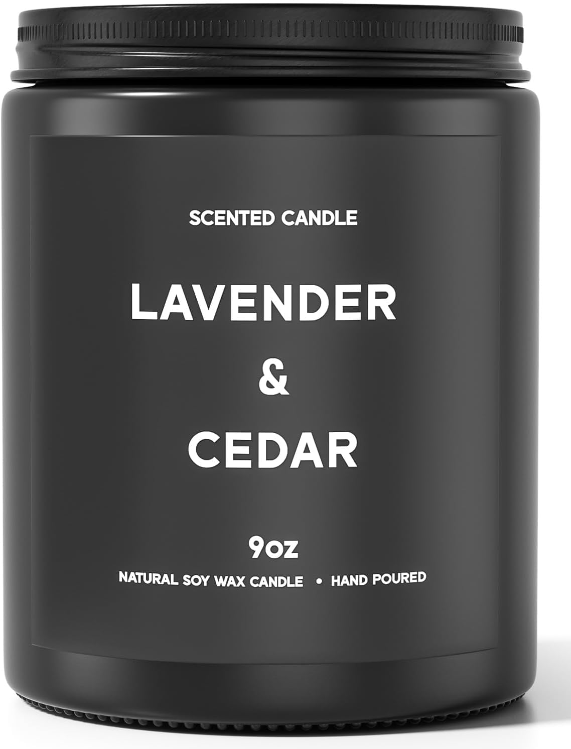 Lavender&Cedar Candle, 9oz Scented Candle for Men, Scented Candles for Home, Soy Candle Gifts for Men, Personalized Blessing Minimalist Men's Scented Candle