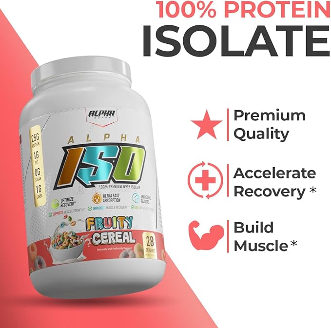 ISO, Low Carb 100% Whey Protein Isolate Powder, 25 Grams Per Serving, Helps Support Muscle Growth, Low Sugar and Gluten Free (Strawberry Shortcake, 2 lb)