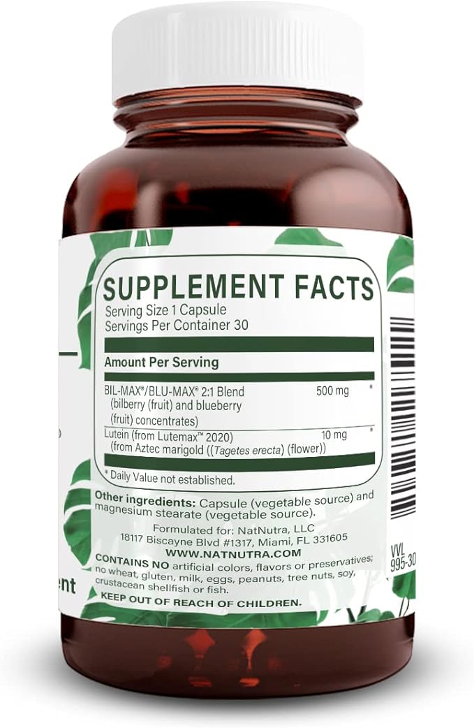 Natural Nutra Ultimate Eye Health Vitamins, 30 Capsules