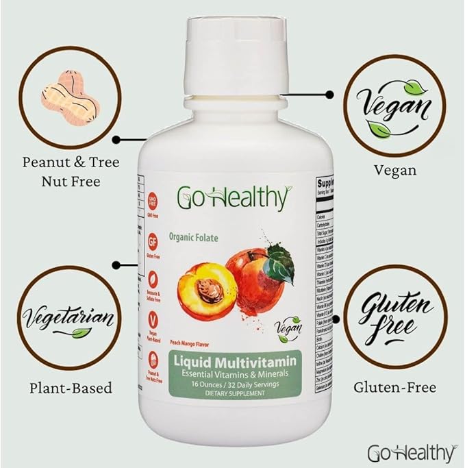Go Healthy Multivitamin for Women, Men, Teens 20 Fruits 32 Servings
