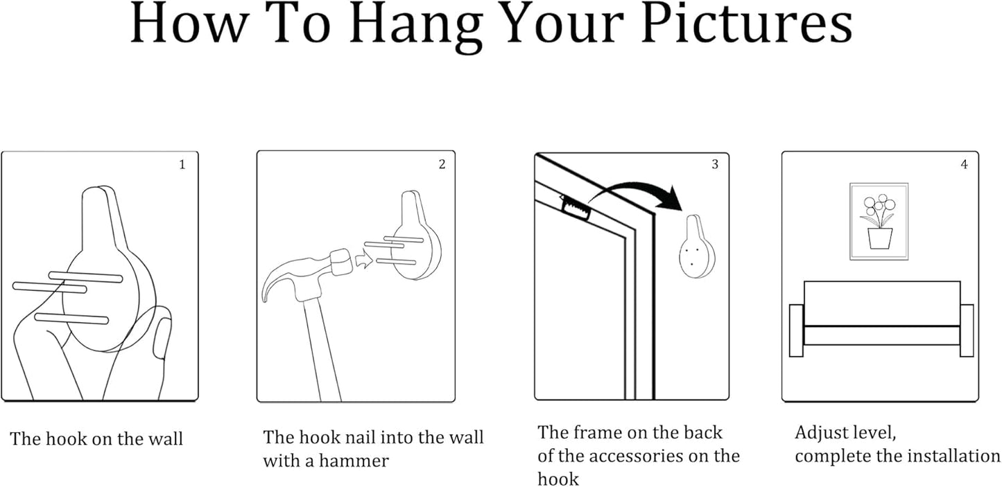 AJAZIKO Blue Wall Art Abstract Wall Decor Pictures for Living Room Wall Decoration Print Pictures Canvas Framed Artwork Minimalist Paintings for Office Above Bed Wall Decor 20×40in