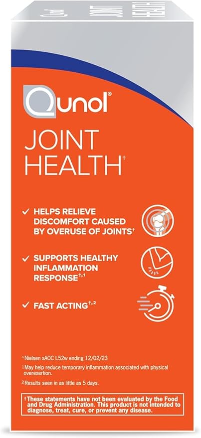 Qunol 5-in-1 Joint Support Supplement, Fast 60 Count