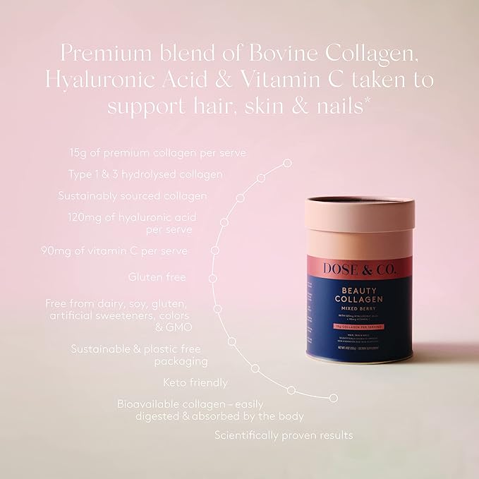 DOSE & CO. Beauty Collagen 9oz Powder